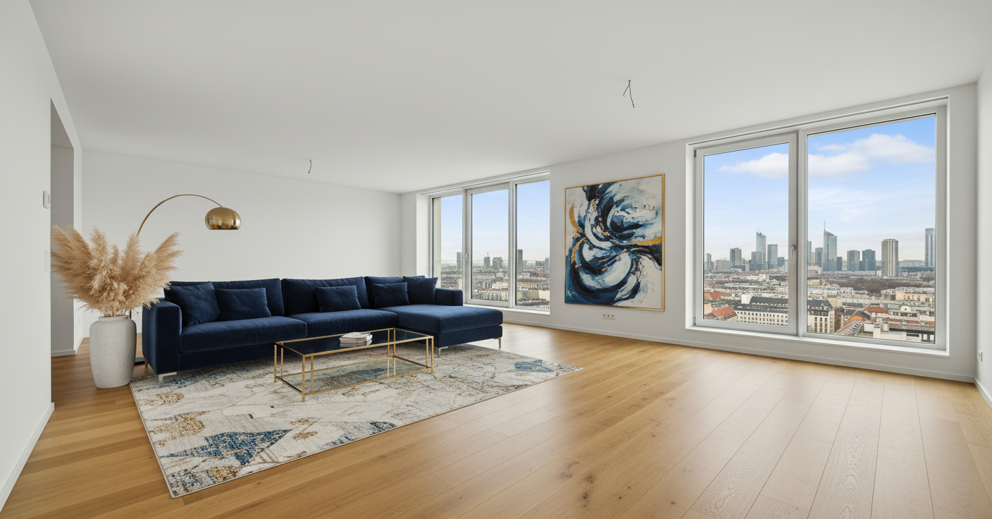 Nach dem Staging — Wohnzimmer Luxury